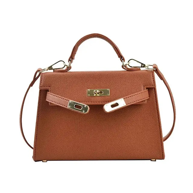 Handtas met goudkleurige details | Klassiek design | Perfect voor werk of stad