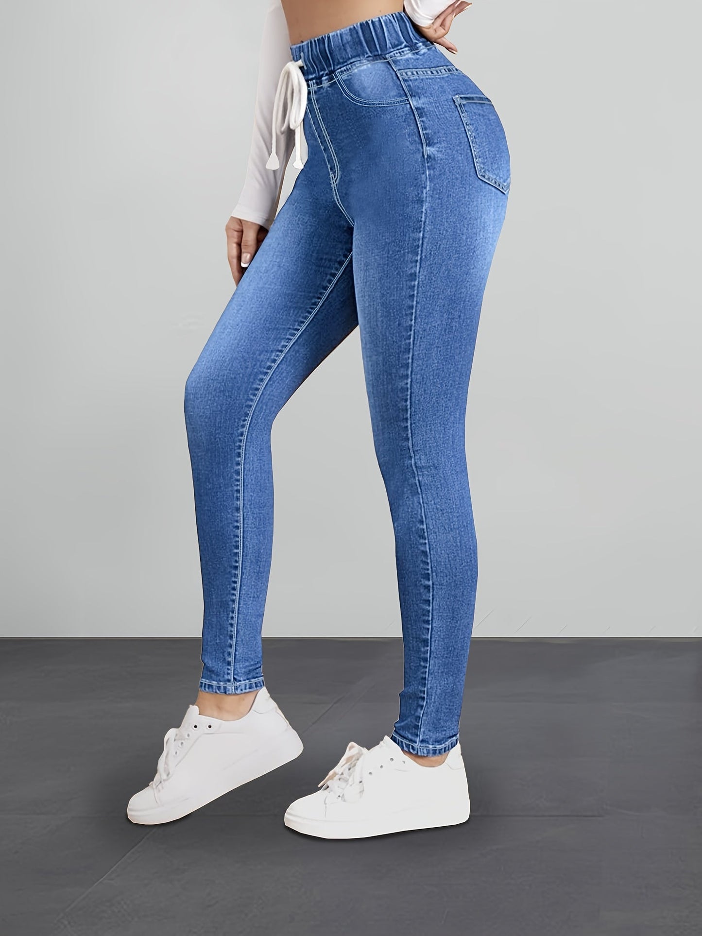 Jegging | Elastische Taille | Denim Look en Comfort