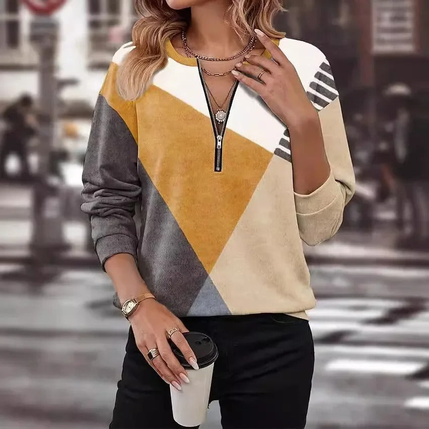 Ethla | Sweatshirt in Vintage Stijl | Comfortabel & Trendy | Perfect voor Elke Gelegenheid