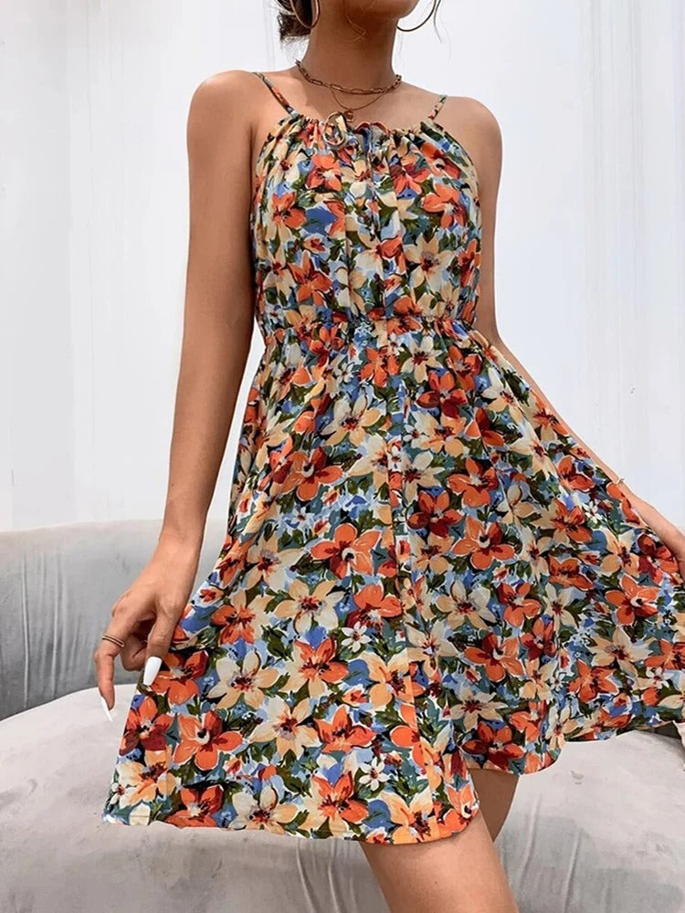 Zomerse Mini Jurk | Luchtig & Vrouwelijk | Bloemenprint