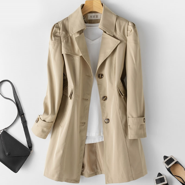 Trenchcoat | Elegante Lange Jas | Tijdloos en Stijlvol