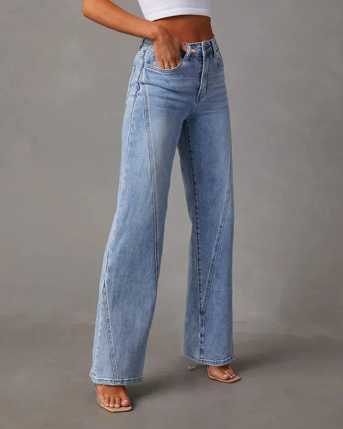 High Waist Wide Leg Jeans | Denim | Flatterende Pasvorm
