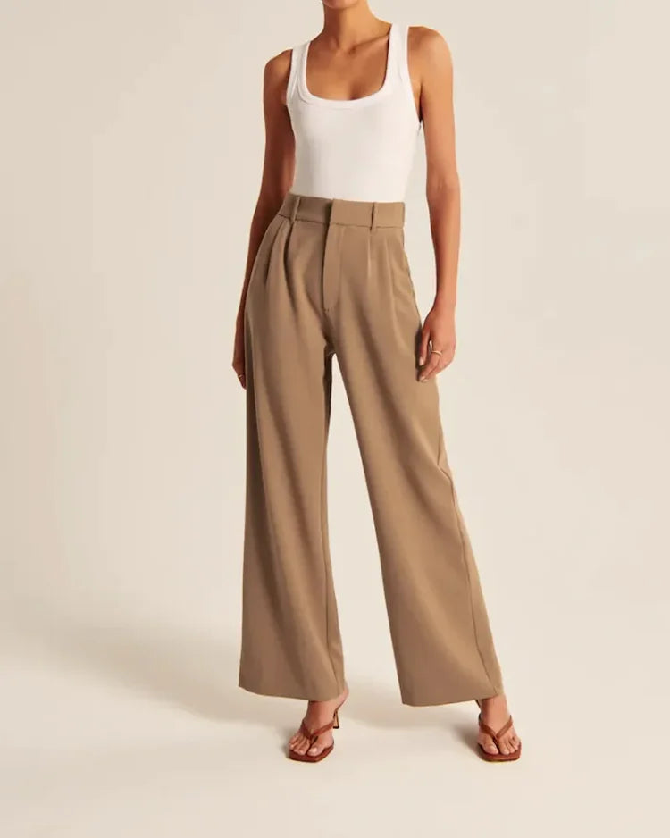 Wide Leg Broek | High Waist | Chic en Comfortabel