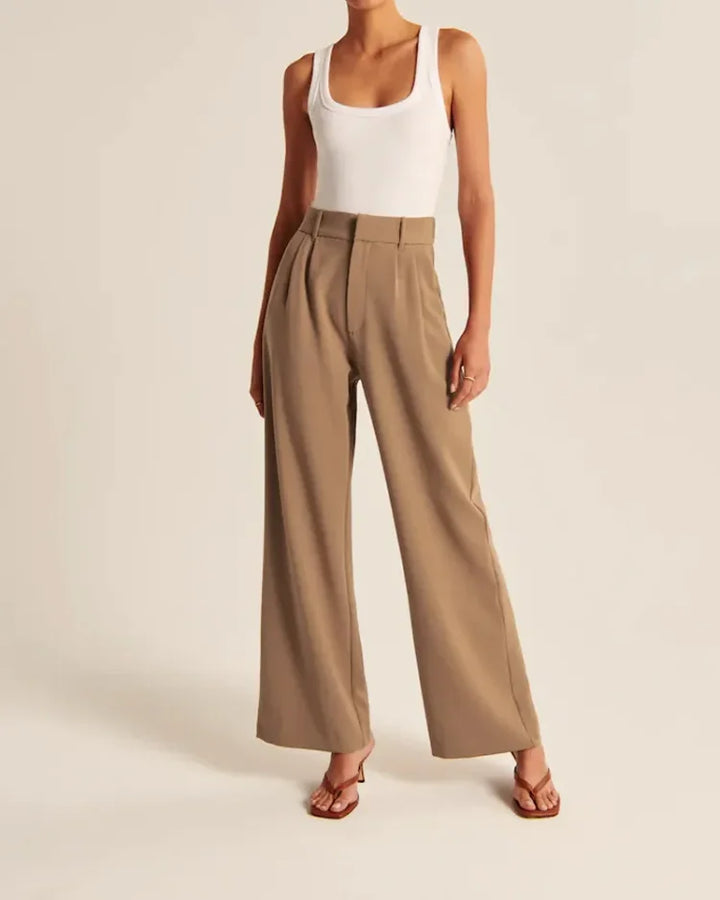 Wide Leg Broek | High Waist | Chic en Comfortabel