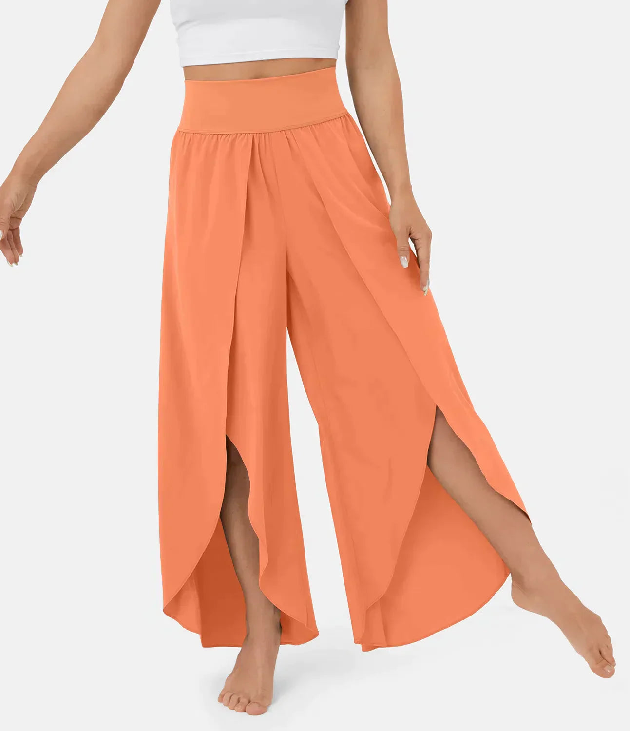 Split Broek | Lichtgewicht en Sierlijk | Wijde Pijpen en Overslaglook