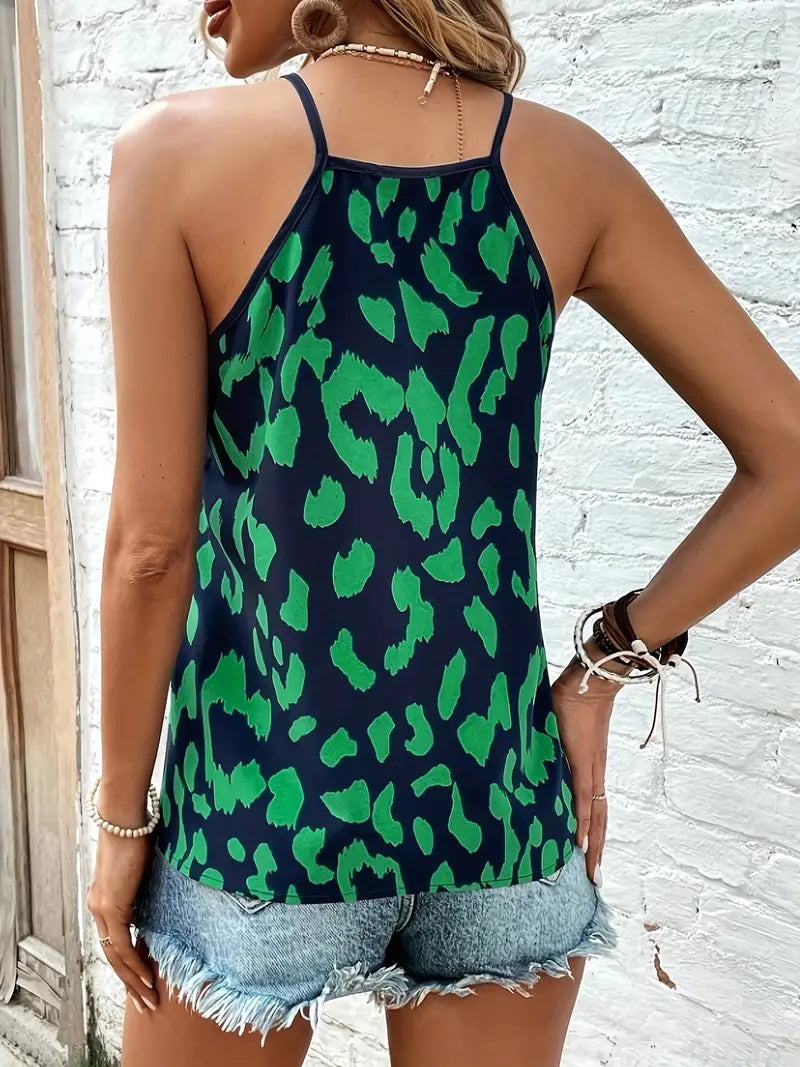 Dierenprint Top | V-Hals | Lichtgewicht en Trendy
