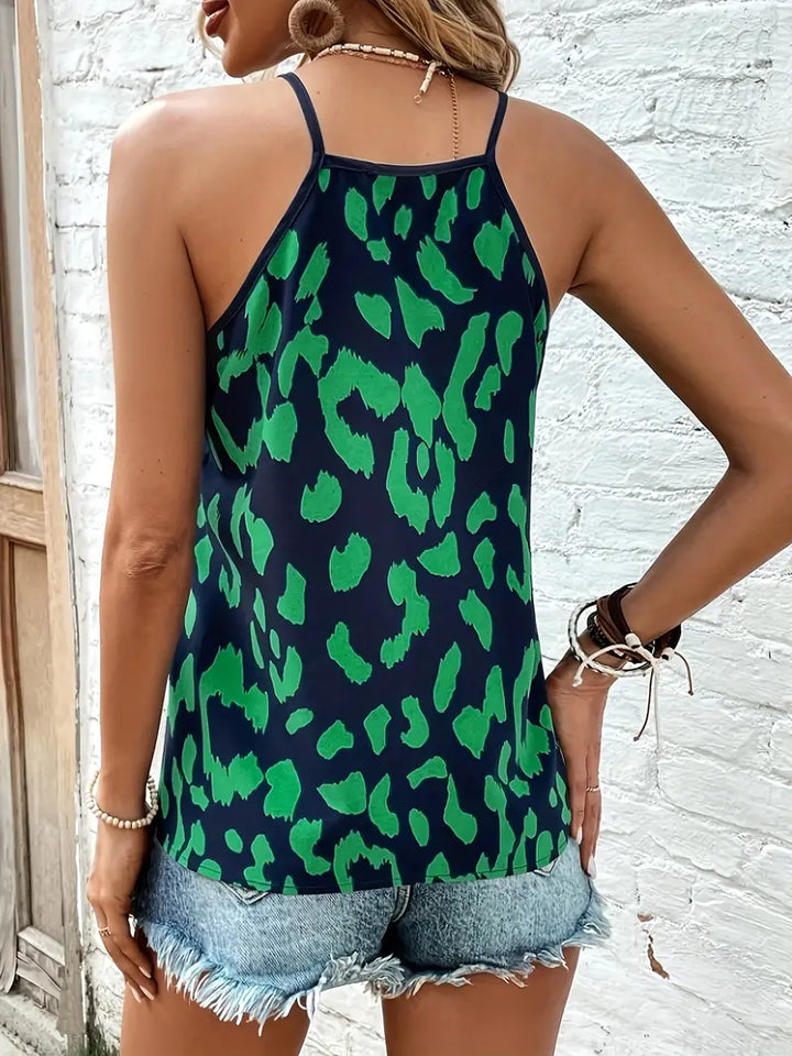 Dierenprint Top | V-Hals | Lichtgewicht en Trendy