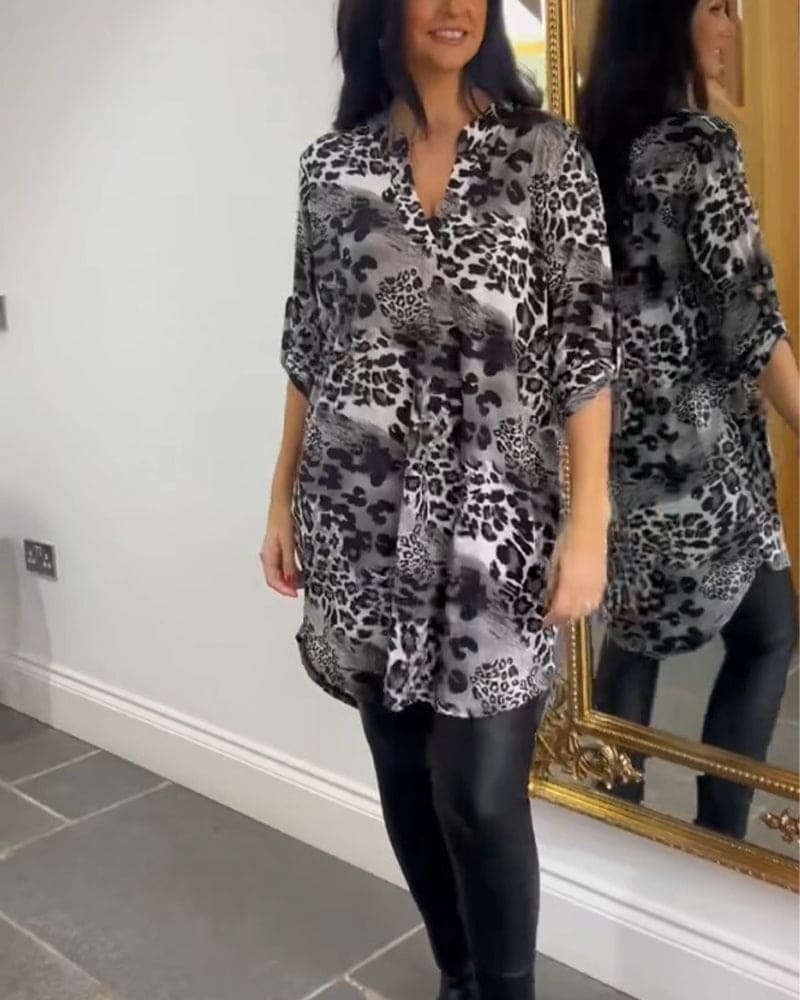 Tuniek Blouse | Panterprint & Losvallend | Trendy en Comfortabel