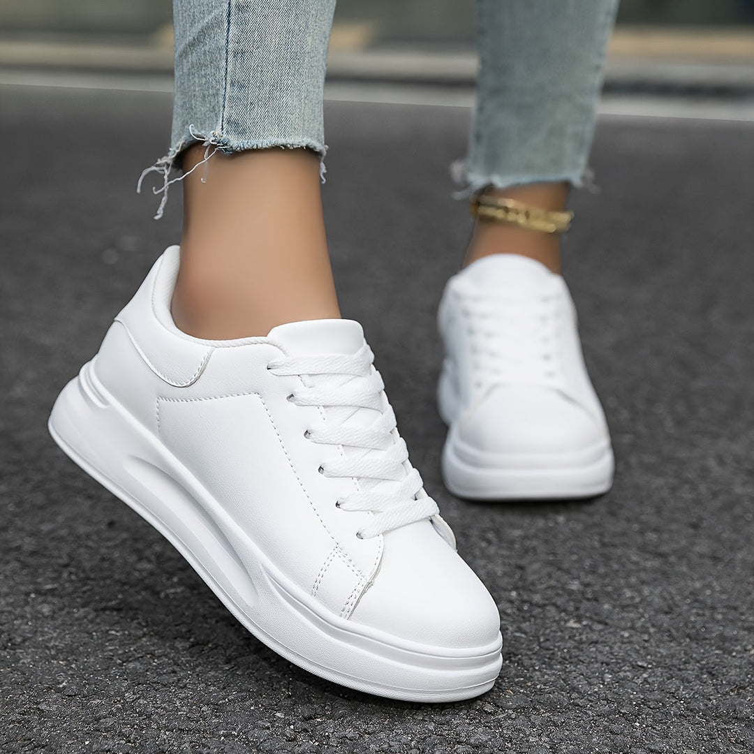 Witte Sneakers | Minimalistisch Design | Comfortabel en Trendy