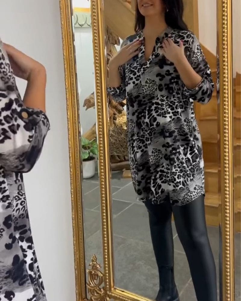 Tuniek Blouse | Panterprint & Losvallend | Trendy en Comfortabel