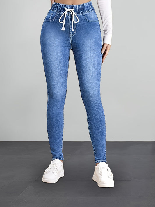 Jegging | Elastische Taille | Denim Look en Comfort