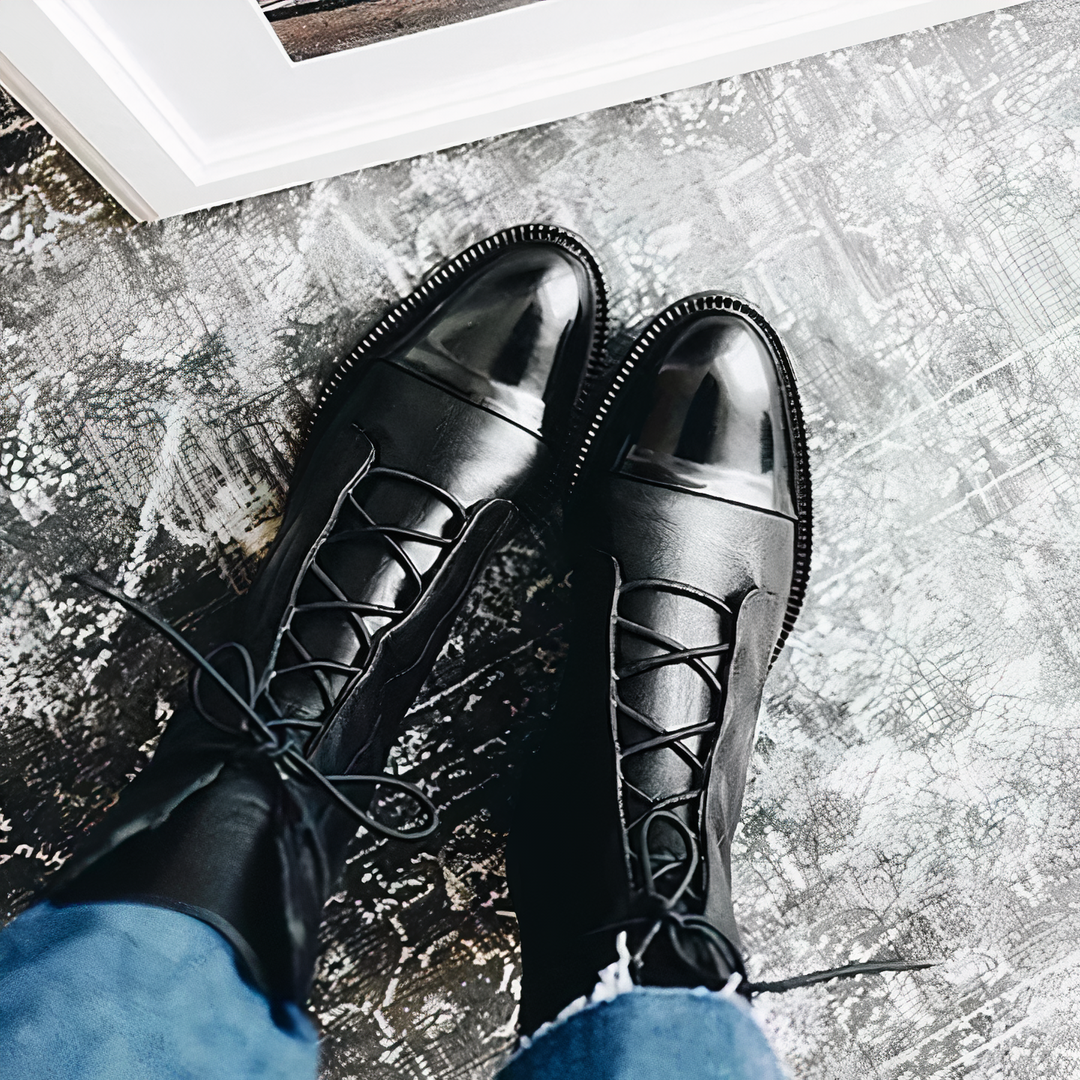 Leren Veterlaarzen | Klassiek & Tijdloos | Comfortabel en Stijlvol