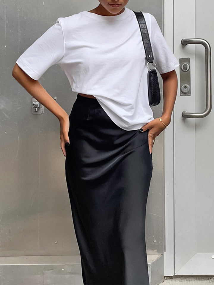 Satijnen Rok | Elegant & Glanzend | Tijdloos Comfort