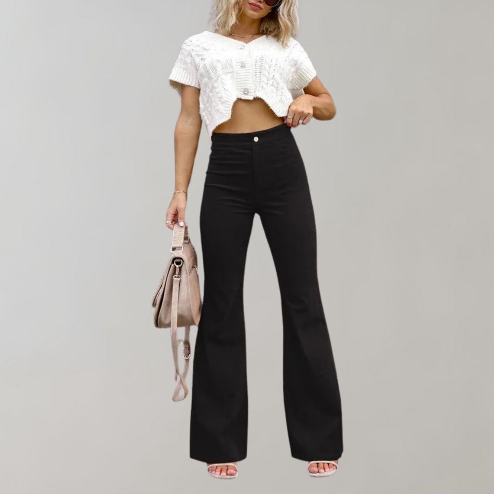 Flared Broek | High-Waist | Trendy & Comfortabel