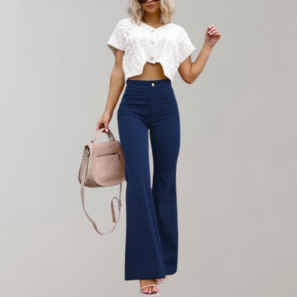Flared Broek | High-Waist | Trendy & Comfortabel