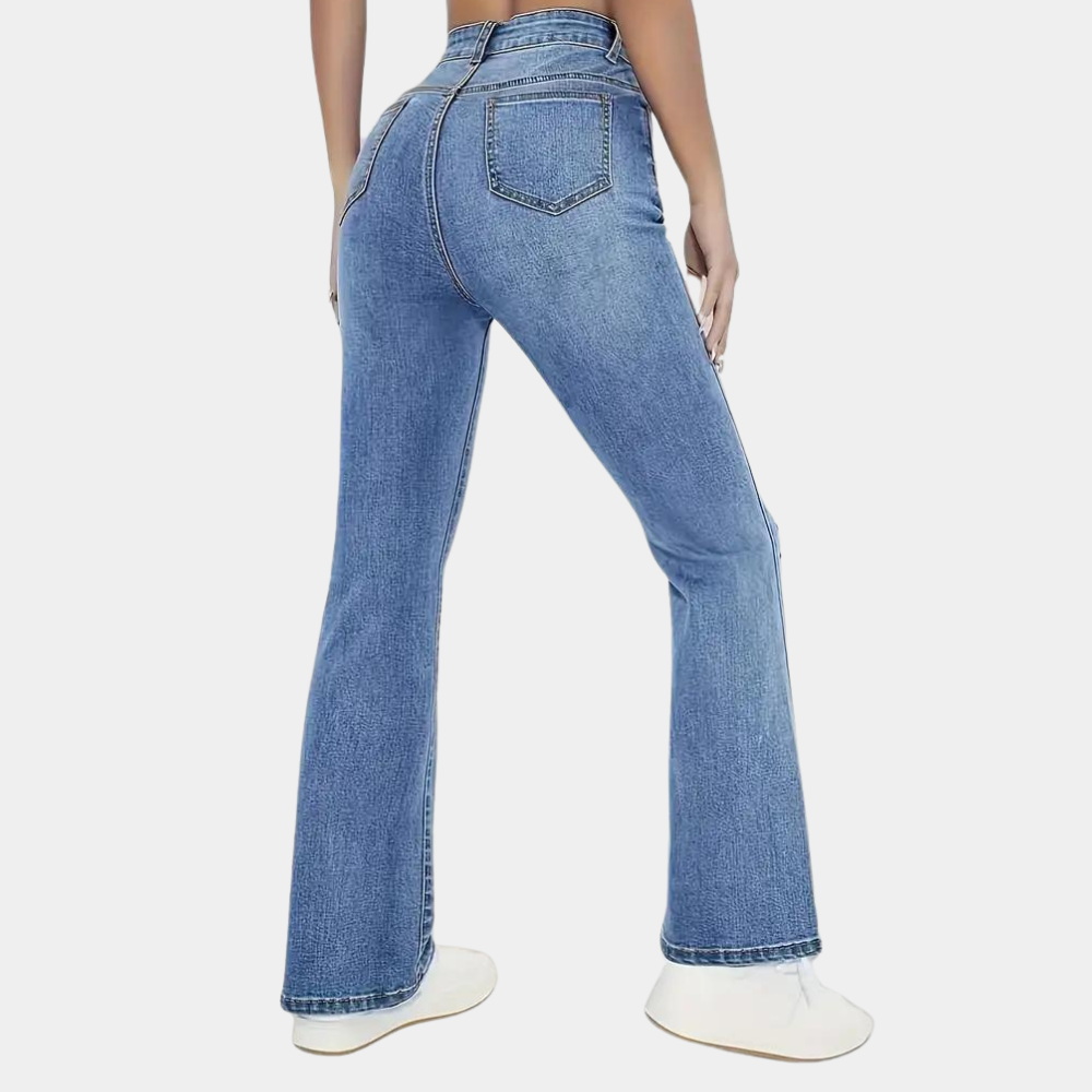 Flared Jeans | High Waist | Vintage Denim Look