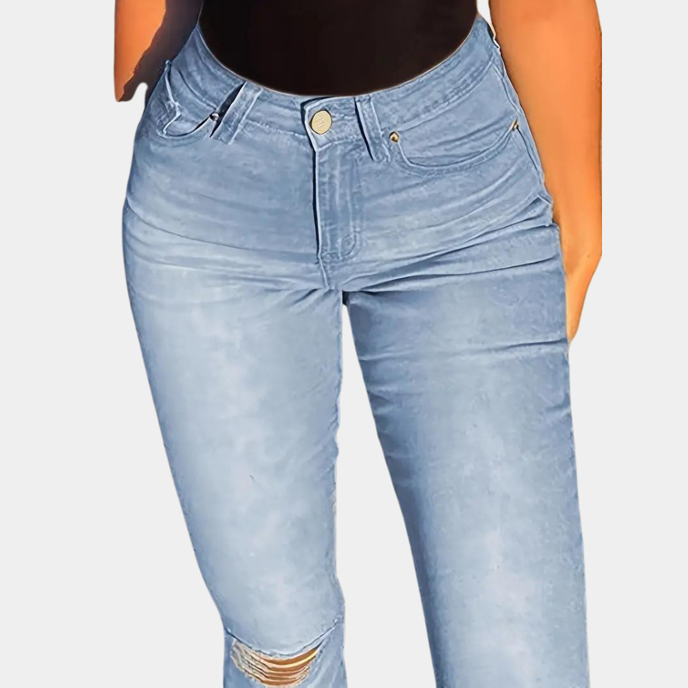 High-Waist Baggy Jeans | Gescheurd | Trendy en Comfortabel