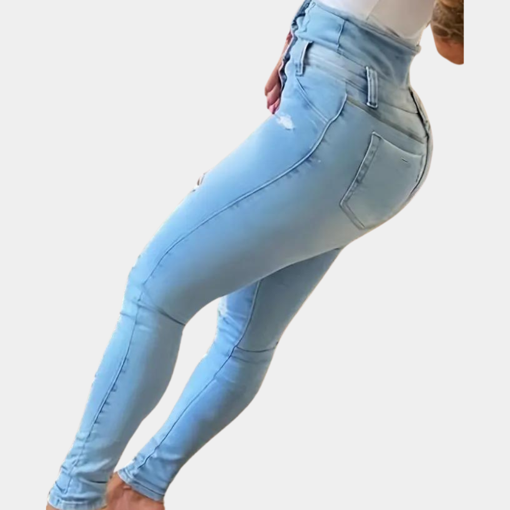 High Waist Skinny Jeans | Ripped | Stretch en Trendy