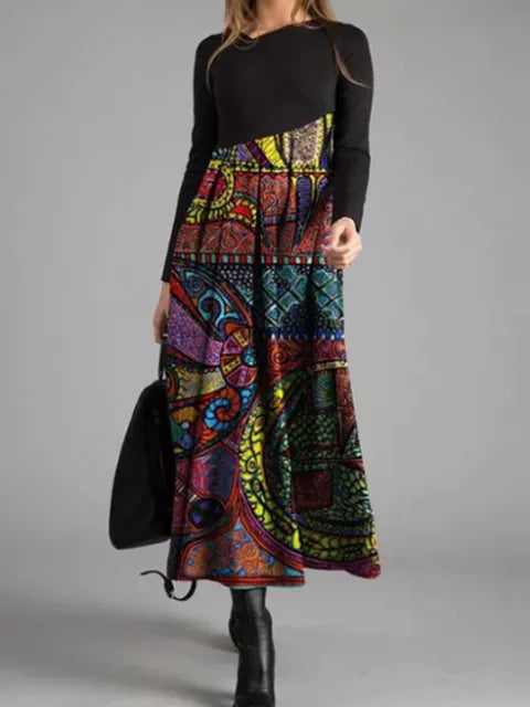 Maxi-Jurk met Mandala Print | Boho Chic | Comfortabel & Stijlvol