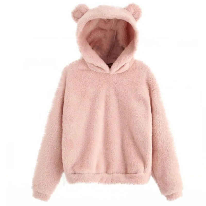Fluffy Hoodie | Zachte Fleece & Oortjes op Capuchon | Warm en Schattig