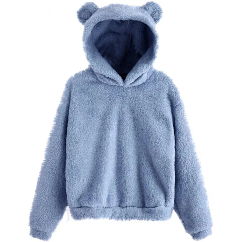 Fluffy Hoodie | Zachte Fleece & Oortjes op Capuchon | Warm en Schattig