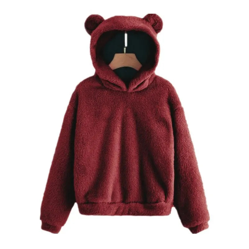 Fluffy Hoodie | Zachte Fleece & Oortjes op Capuchon | Warm en Schattig