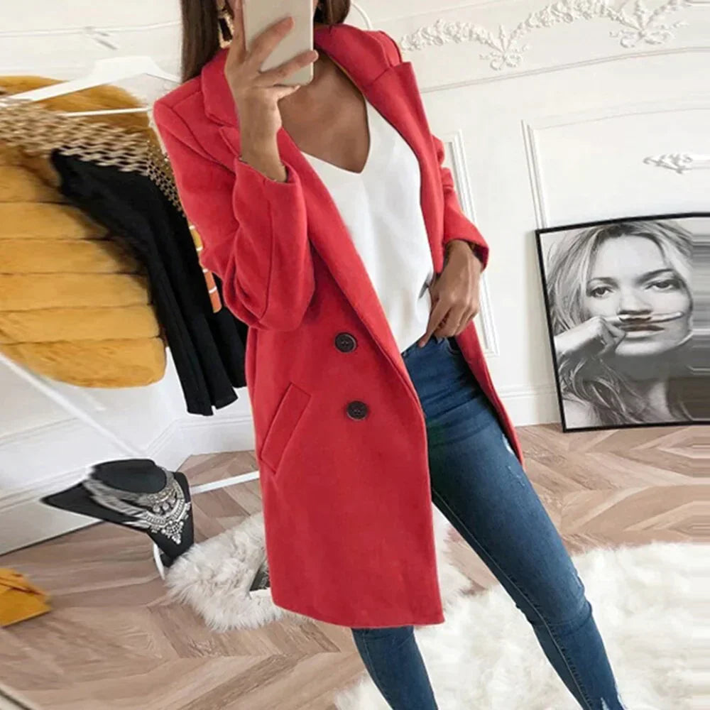 Blazer Jas | Lange Pasvorm | Chic en Veelzijdig