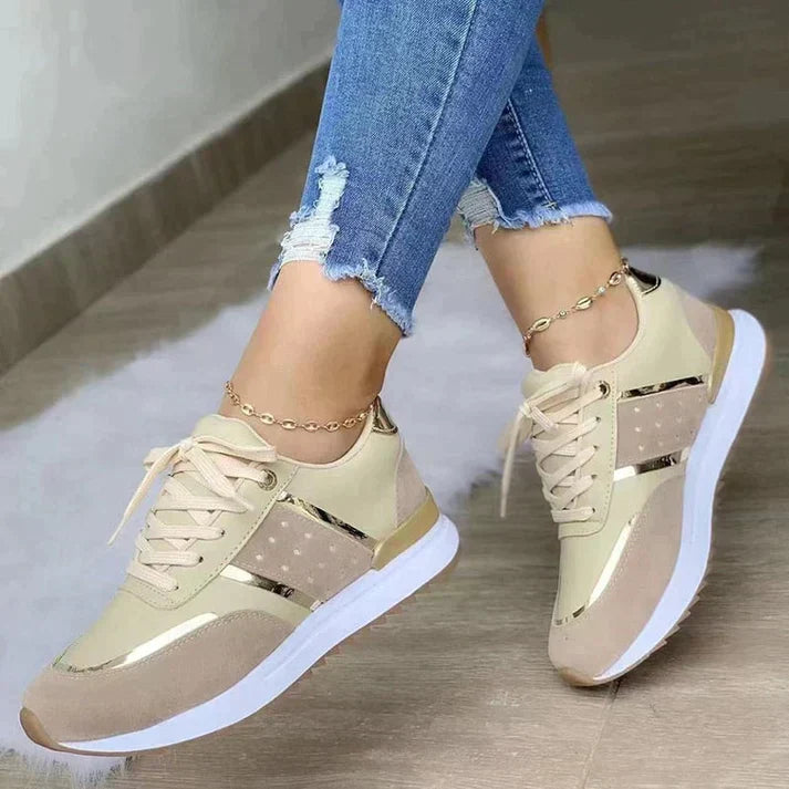 Sportieve Sneakers | Metallic & Strass | Comfort & Stijl