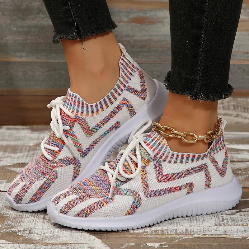 Dames Sneakers | Ademend & Kleurrijk | Voor Wandelen en Vrije Tijd