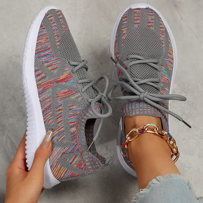 Dames Sneakers | Ademend & Kleurrijk | Voor Wandelen en Vrije Tijd