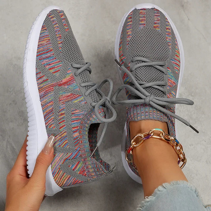 Dames Sneakers | Ademend & Kleurrijk | Voor Wandelen en Vrije Tijd