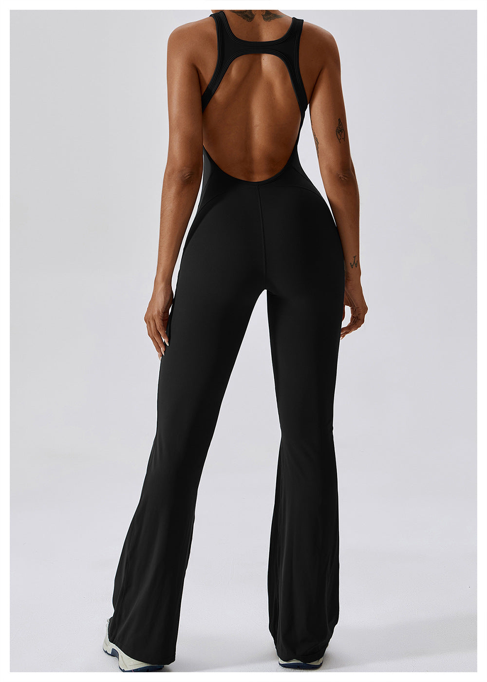 Sportieve Jumpsuit | Stretch Comfort | Racerback en Uitlopende Pijpen