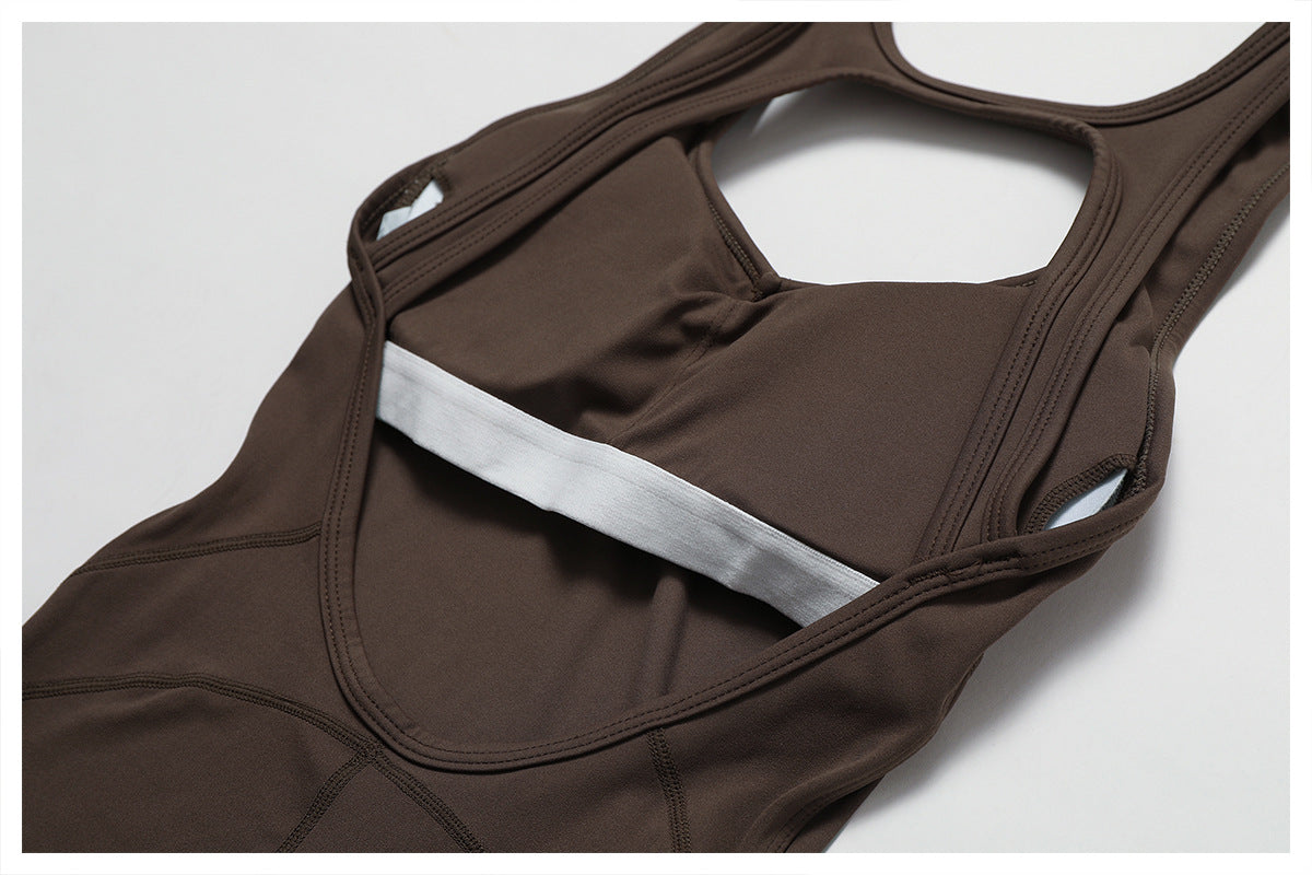 Sportieve Jumpsuit | Stretch Comfort | Racerback en Uitlopende Pijpen