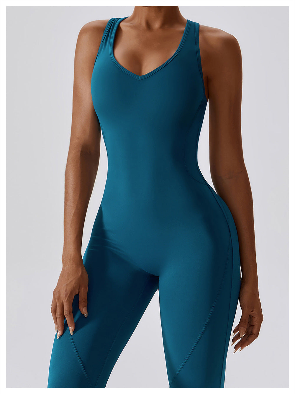 Sportieve Jumpsuit | Stretch Comfort | Racerback en Uitlopende Pijpen