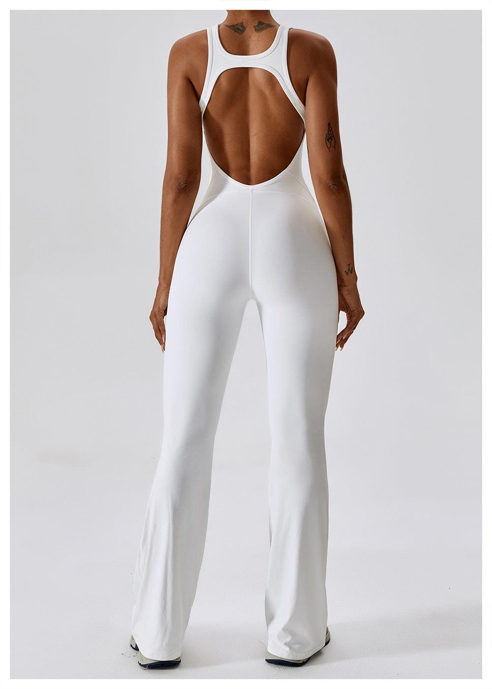 Sportieve Jumpsuit | Stretch Comfort | Racerback en Uitlopende Pijpen