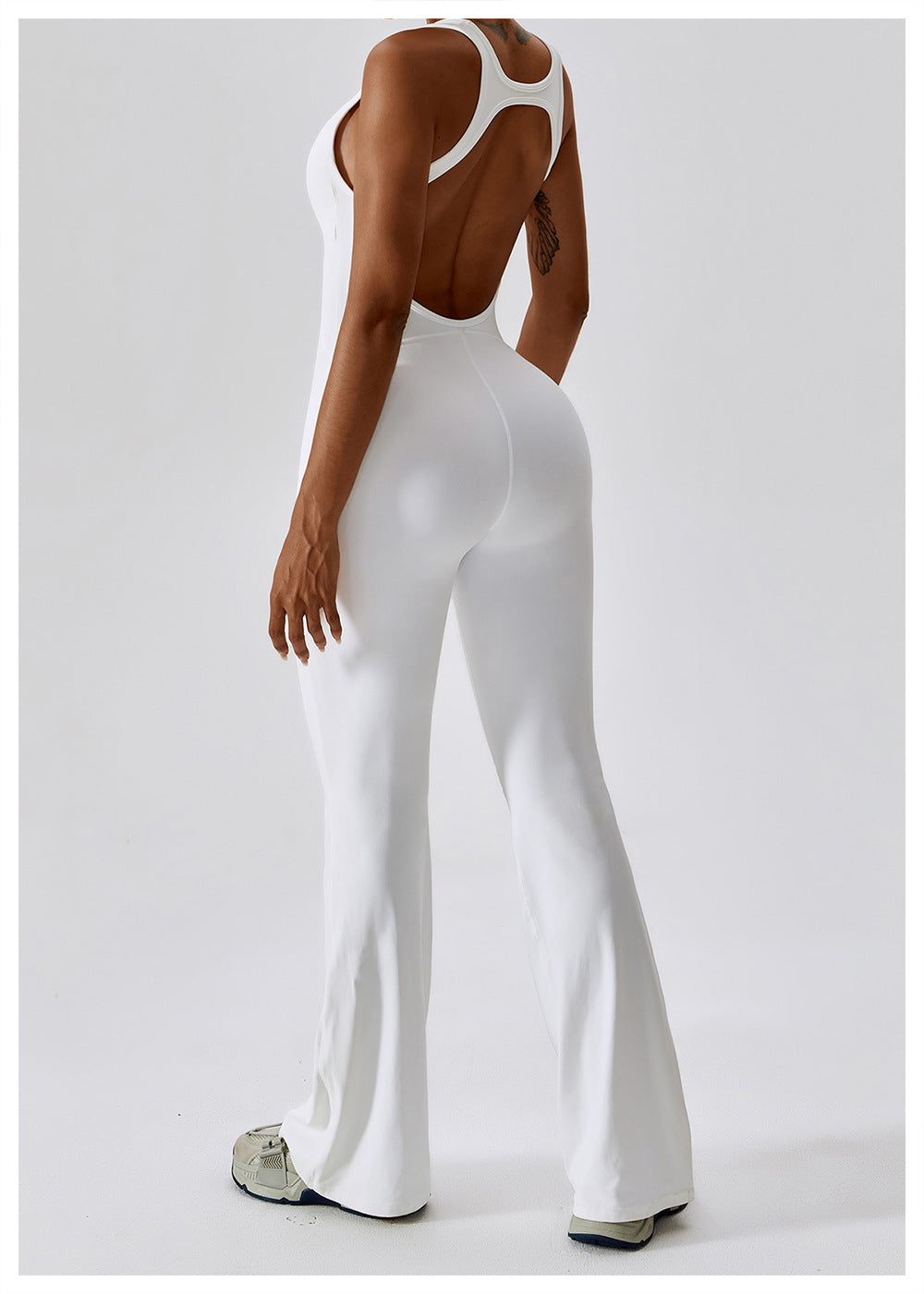 Sportieve Jumpsuit | Stretch Comfort | Racerback en Uitlopende Pijpen