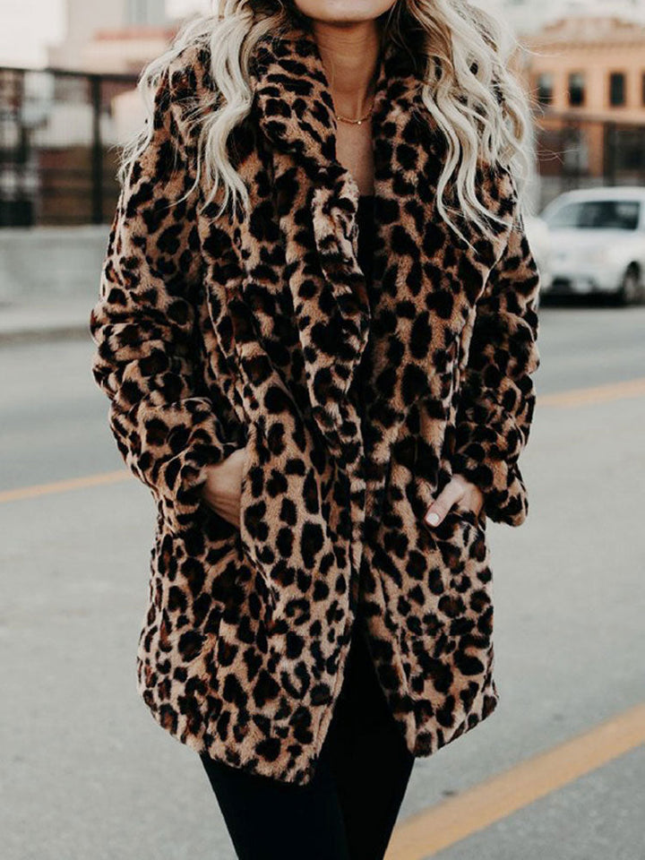 Faux Fur Jas | Luipaardprint | Warm en Trendy