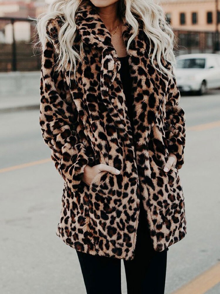 Faux Fur Jas | Luipaardprint | Warm en Trendy
