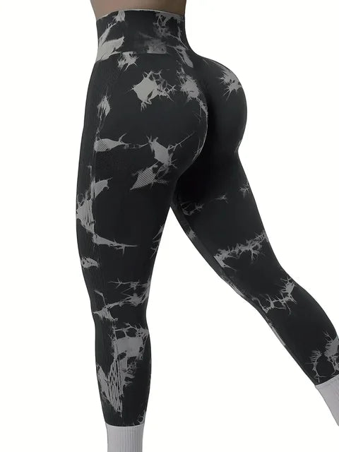 Sportlegging Marmerprint | Hoge Taille en Stretch | Trendy en Comfortabel