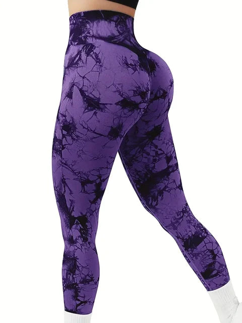 Sportlegging Marmerprint | Hoge Taille en Stretch | Trendy en Comfortabel