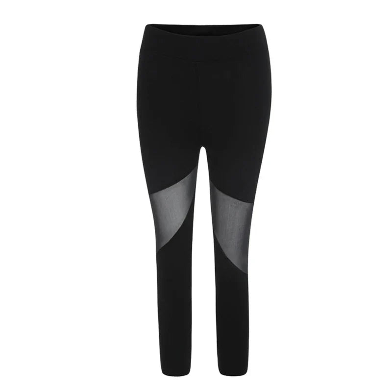 Sport Legging Capri | Ademend en Stretch | Mesh Details en Hoge Taille