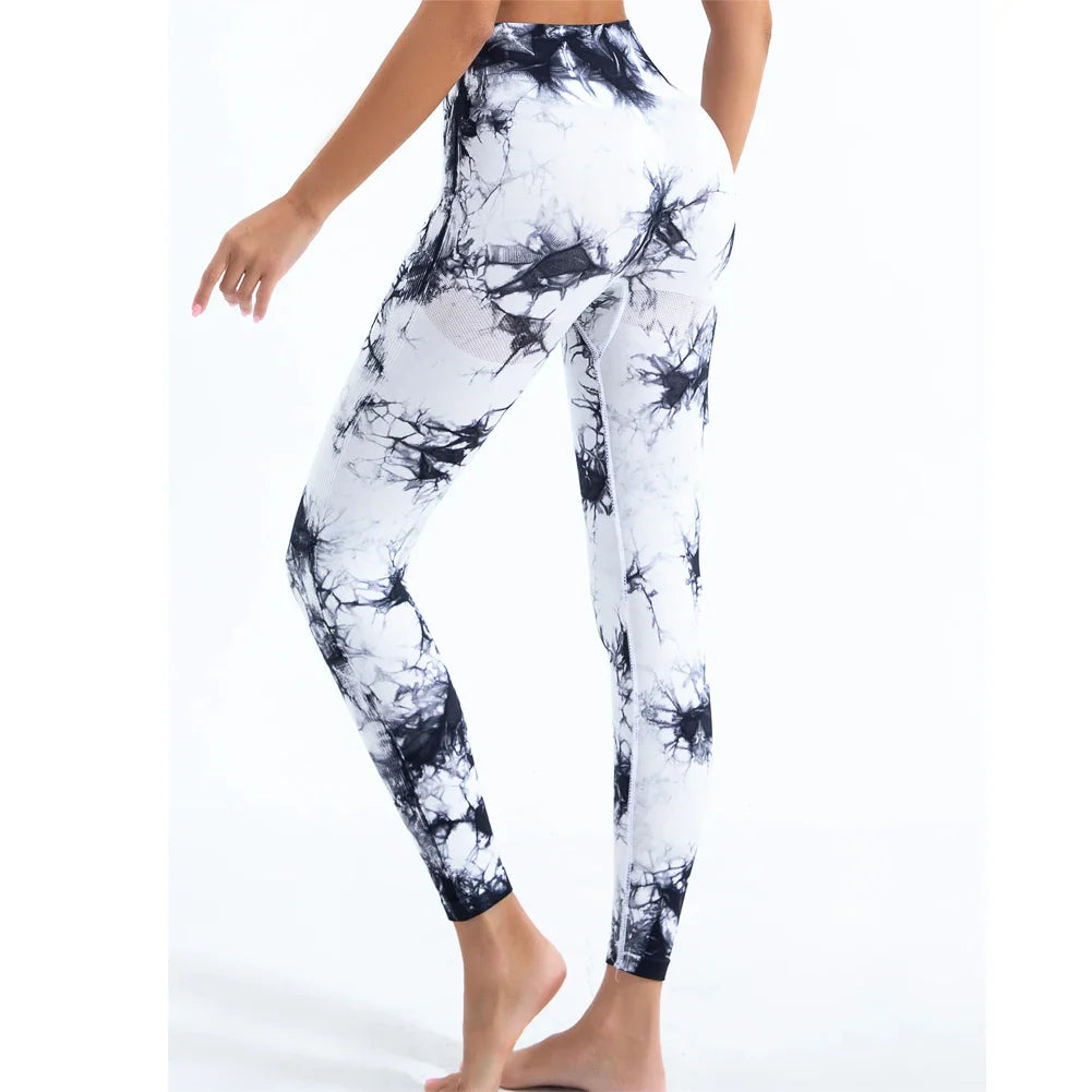 Sportlegging Marmerprint | Hoge Taille en Stretch | Trendy en Comfortabel
