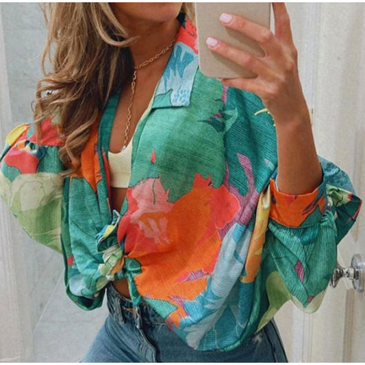 Tropische Blouse | Oversized en Kleurrijk | Lichtgewicht Zomerstijl
