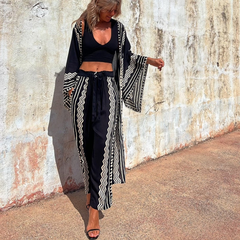 Satijnen Palazzo Broek | High Waist | Bohemian Chic