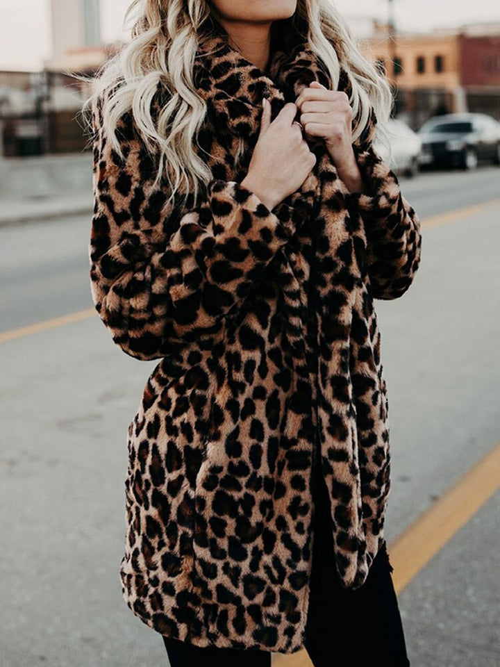 Faux Fur Jas | Luipaardprint | Warm en Trendy