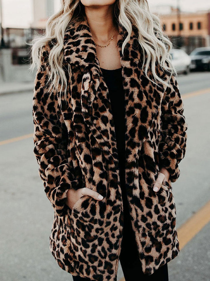 Faux Fur Jas | Luipaardprint | Warm en Trendy