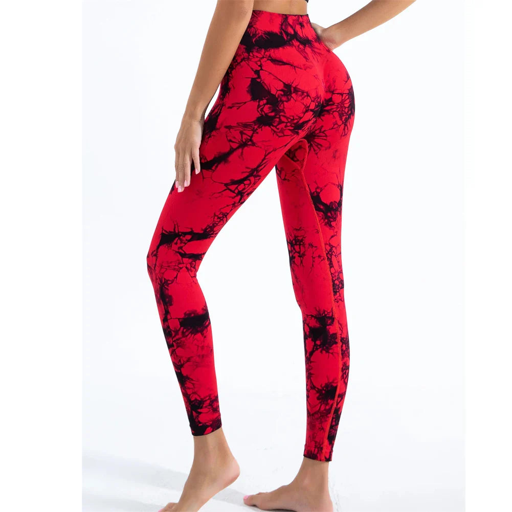 Sportlegging Marmerprint | Hoge Taille en Stretch | Trendy en Comfortabel