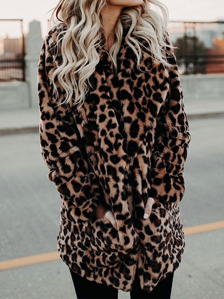 Faux Fur Jas | Luipaardprint | Warm en Trendy