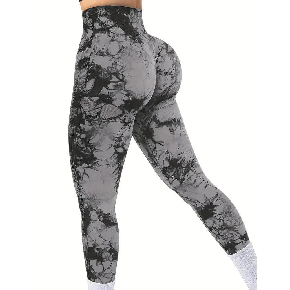 Sportlegging Marmerprint | Hoge Taille en Stretch | Trendy en Comfortabel