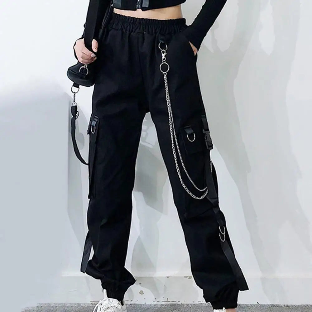 Streetwear Cargobroek | Stoer Design | Kettingen, Gespen en Comfort Fit